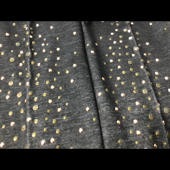 Contrast Embellished Dark Gray Leggings M - Picture 10 of 12